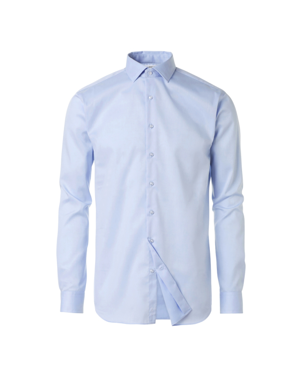 Grand Twill Ljusgrå Strykfri Skjorta