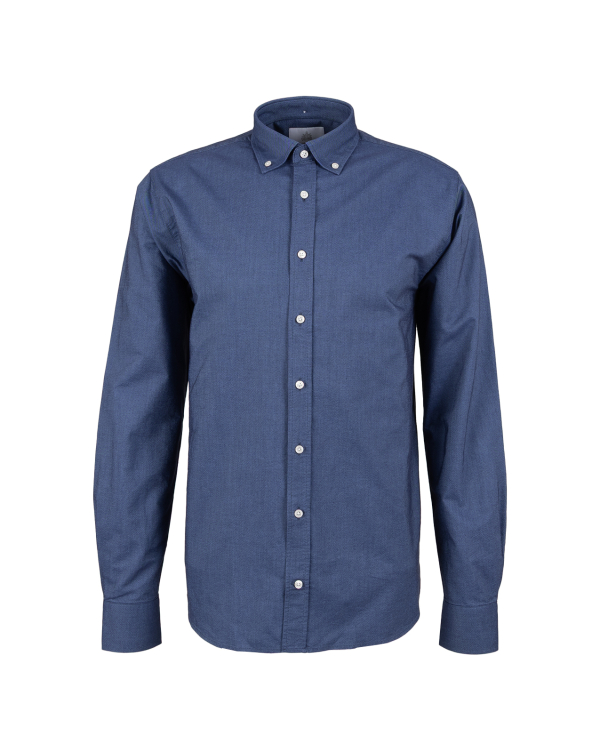 Boston Oxford Denimblå Skjorta Extra Lång Ärm