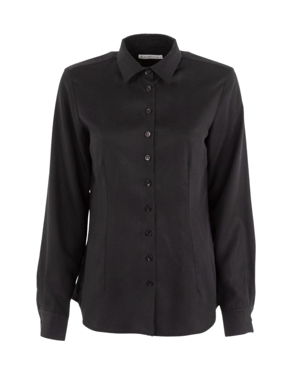 Tilde Soft Svart Blus i Lyocell