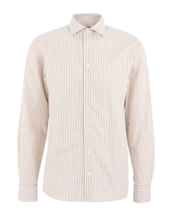 Montmelo Brun Randig Twillskjorta