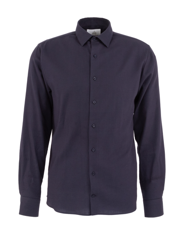 Varese Marinblå Twillskjorta