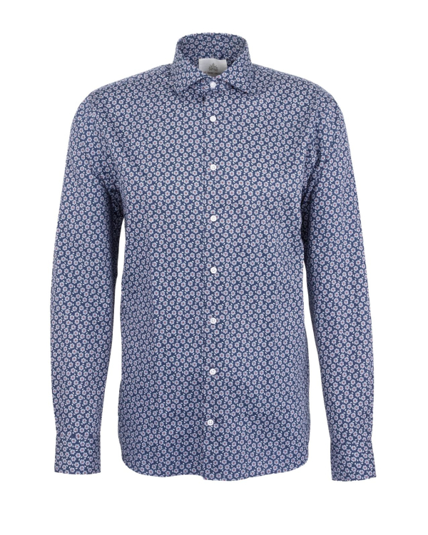 Alhambra Blå Skjorta med Blommönster
