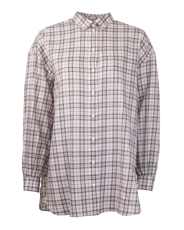 Elsa Magre Rosa Rutig Skjorta