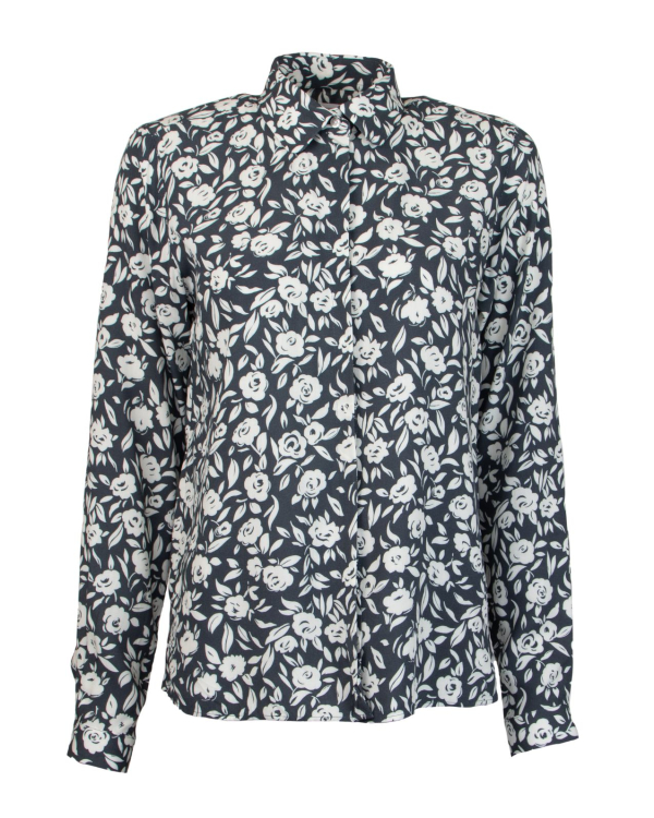 Gina Blossom Midnattsblå Blus