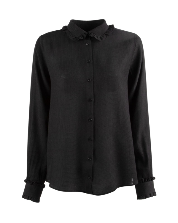 Chloe Frill Cefalu Svart Blus