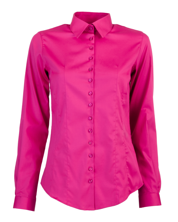 Moa Cotton Stretch Cerise Skjorta