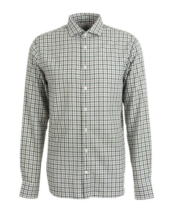 Amarante Grön Rutig Skjorta