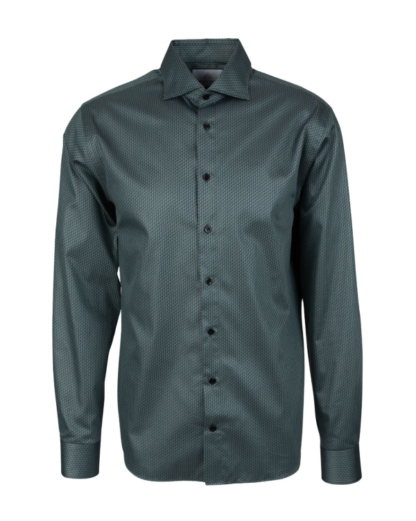 Menton Royal Green Jacquard-skjorta