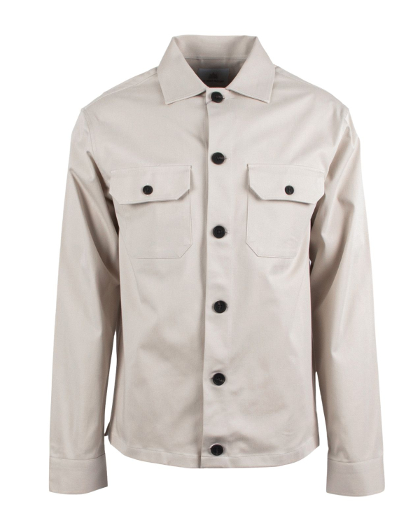 Overshirt Twill Ljusbeige