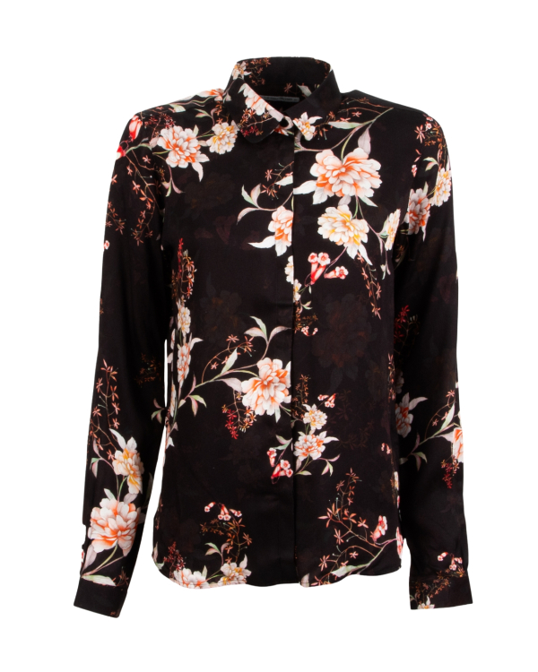 Gina Midnight Blossom Svart Blus