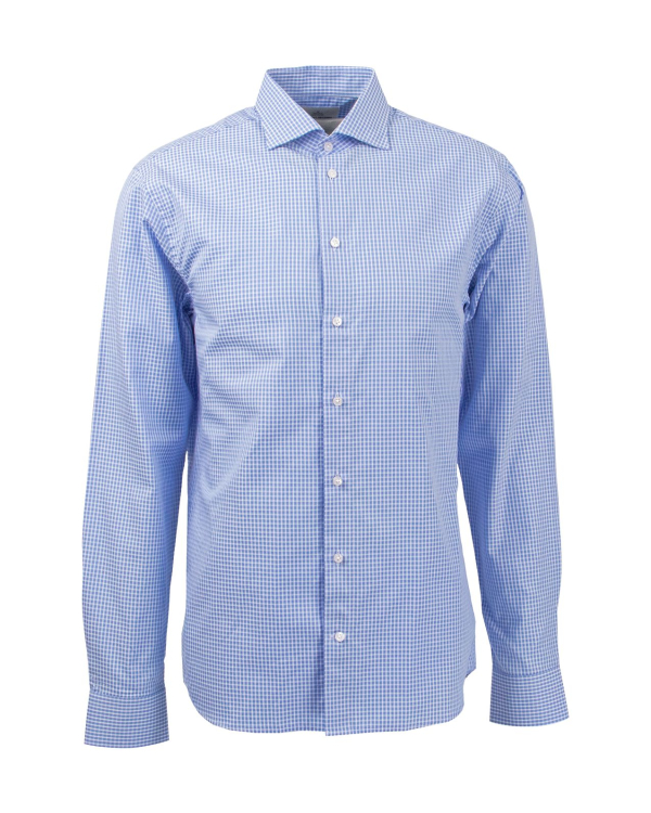 Madison Checked Blå Skjorta