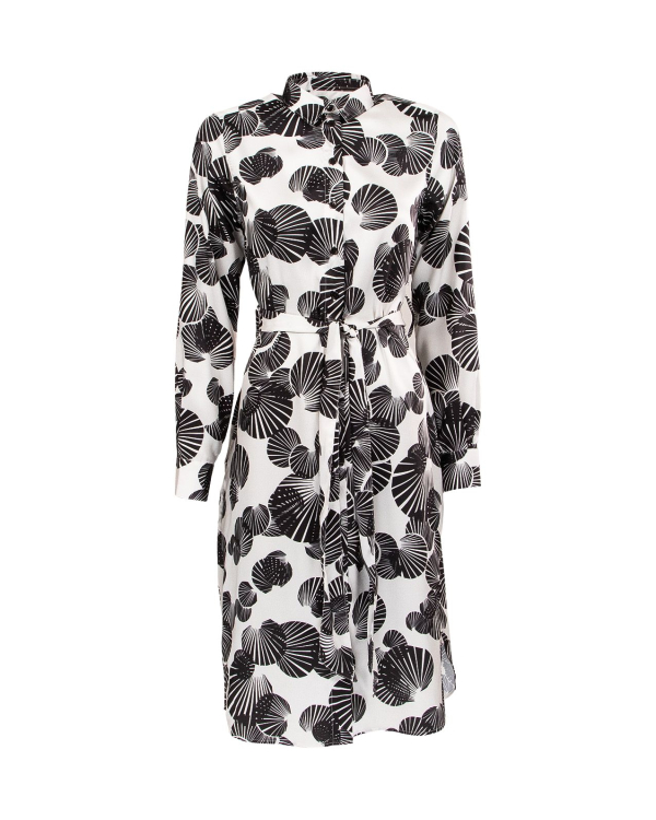 Ella Long Graphic Svart Klänning