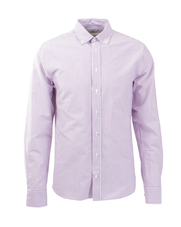 Preppy Oxford Stripe Lila Skjorta