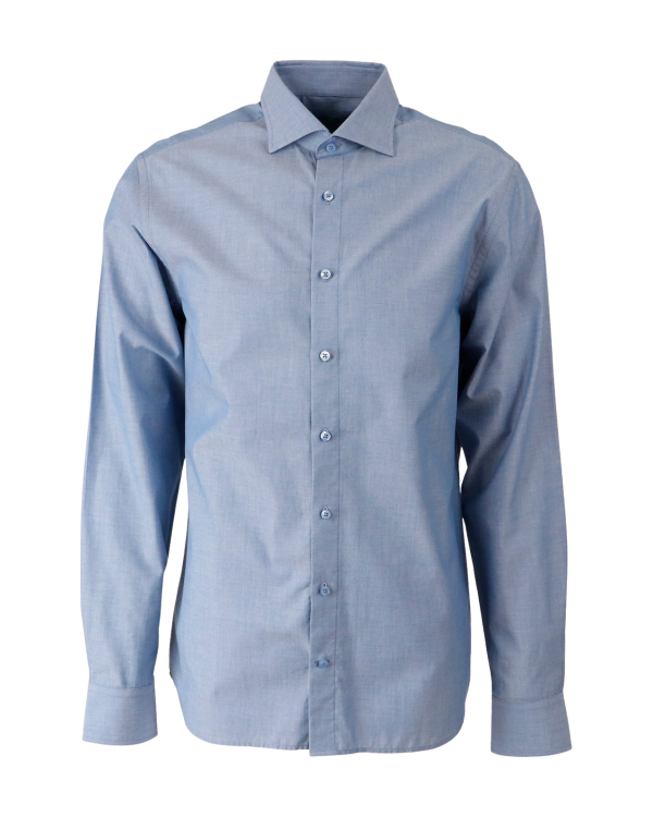 Bristol Blå Bomullsskjorta