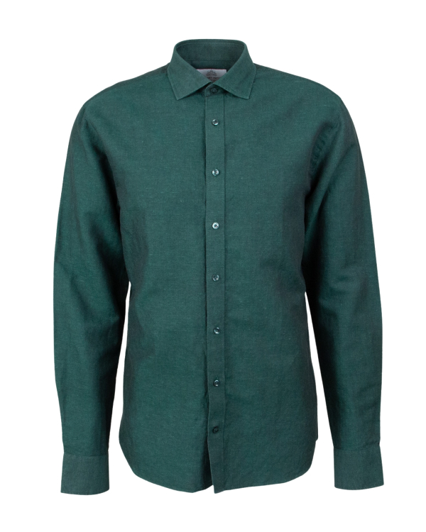 Como Smaragdgrön Linneskjorta