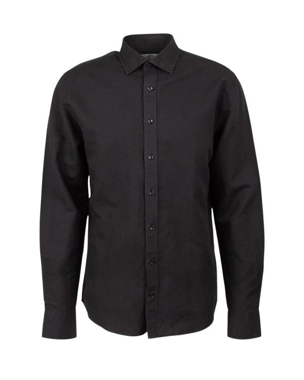 Como Svart Linneskjorta