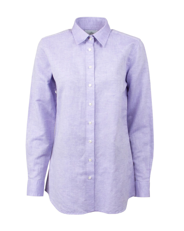 Mickan Como Ljuslila Linneskjorta