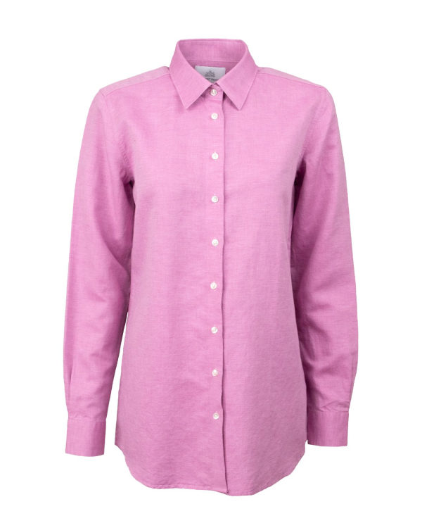 Mickan Como Rosa Linneskjorta