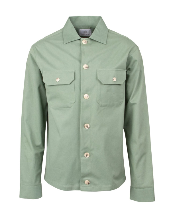 Overshirt Twill Sage Mint Grön