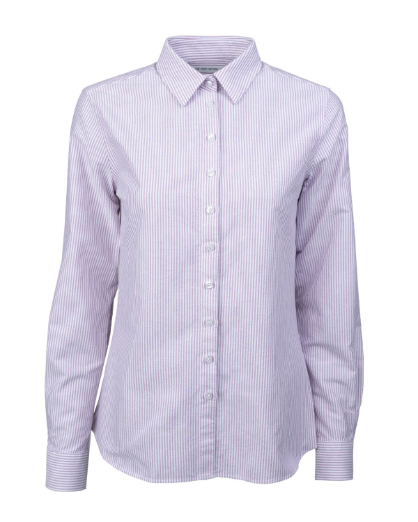 Tilde Preppy Stripe Berry Oxfordskjorta