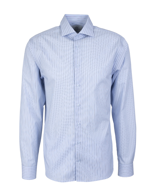 Kensington Stripe Ljusblå Dobby Skjorta