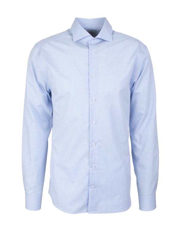 San Marco Mini Checked Dobby Skjorta