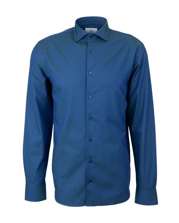 Ventura Dobby Petrol Blå Skjorta