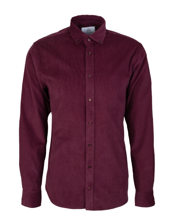 Sheridan Corduroy Burgundy Skjorta
