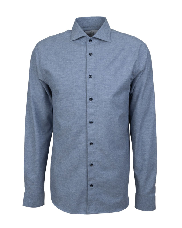 Dawson Twill Melange Blå Skjorta