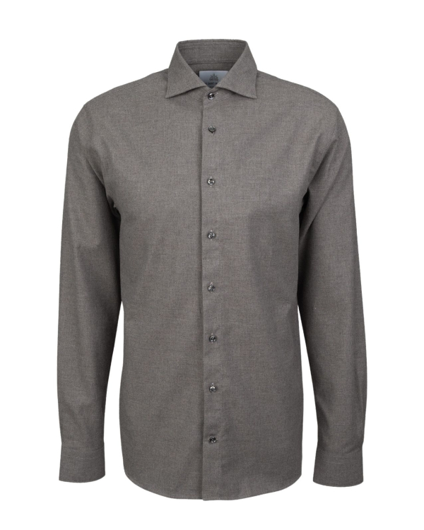 Dawson Twill Melange Brun Skjorta