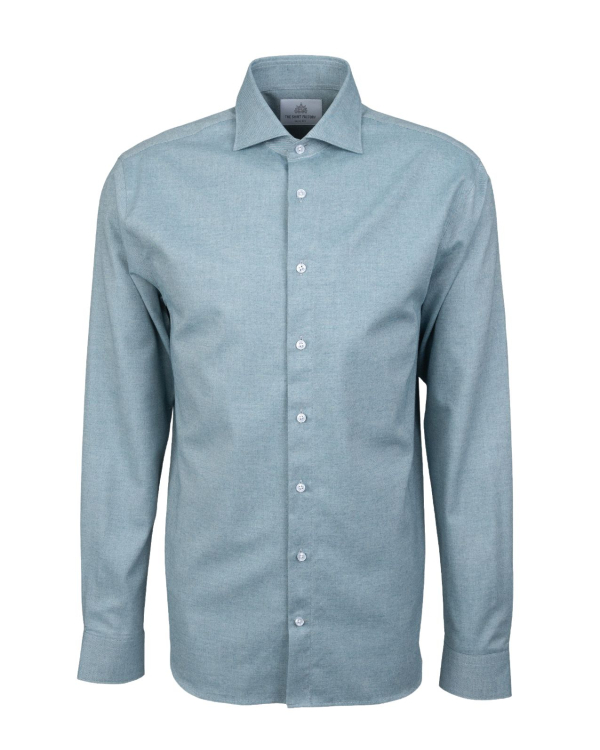 Dawson Twill Melange Akvamarin Skjorta
