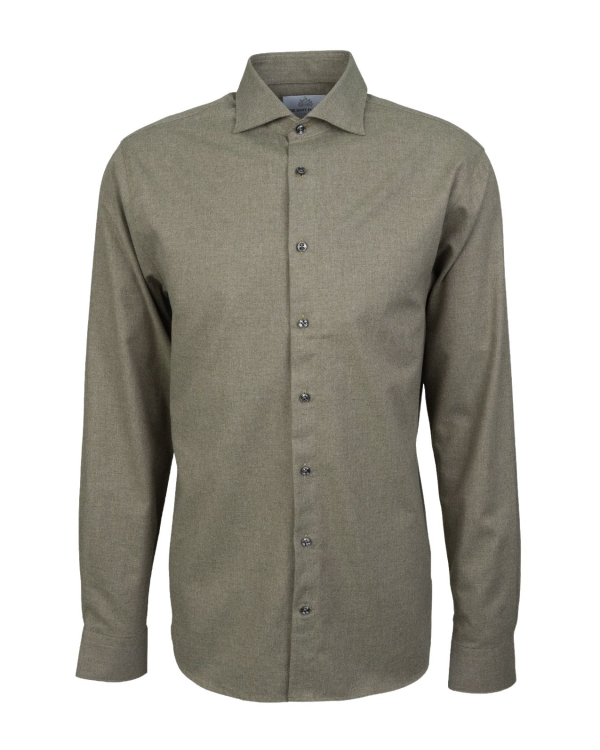 Dawson Twill Melange Mossgrön Skjorta