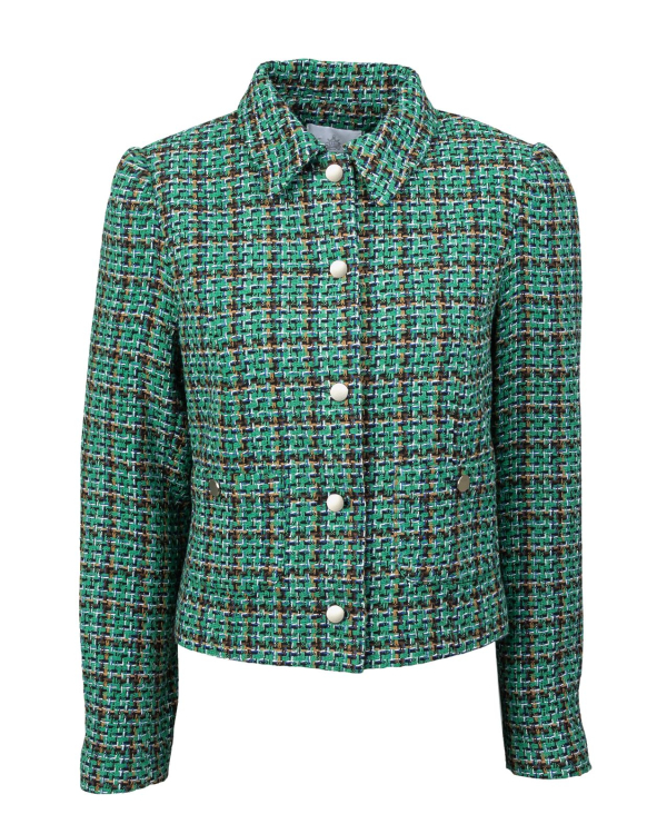 Eleanor Boucle Jacket Grön