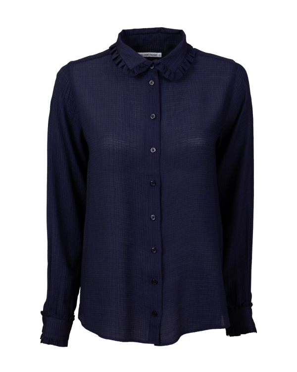 Chloe Frill Cefalu Marinblå Blus