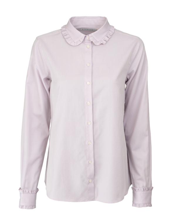 Chloe Frill Soft Twill Puderrosa