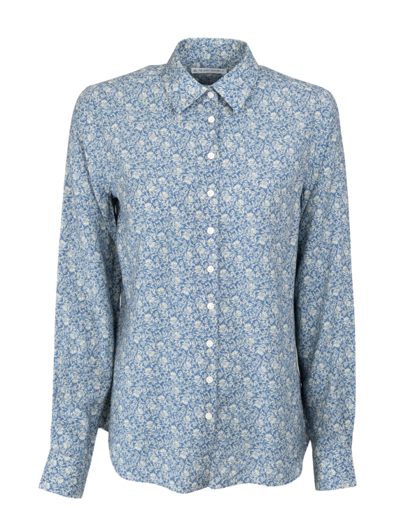Tilde Vinted Floral Blå Blus