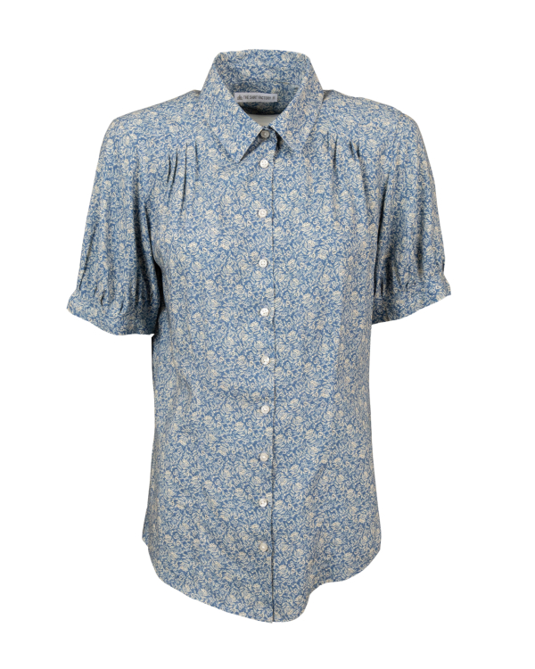 Harper Vinted Floral Blå Blus