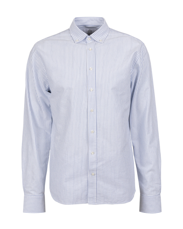Harbour Stripe Oxford Vit Blå Skjorta