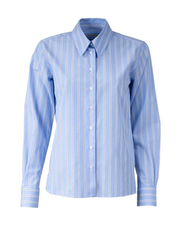 Victoria Skyline Stripe Blå Skjorta