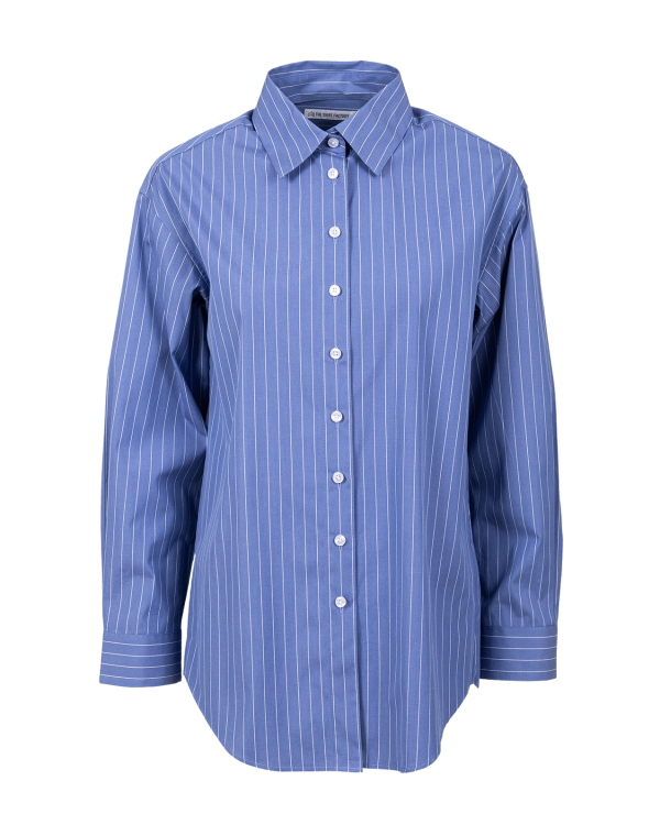 Mathilde Vinted Stripe Blå Skjorta