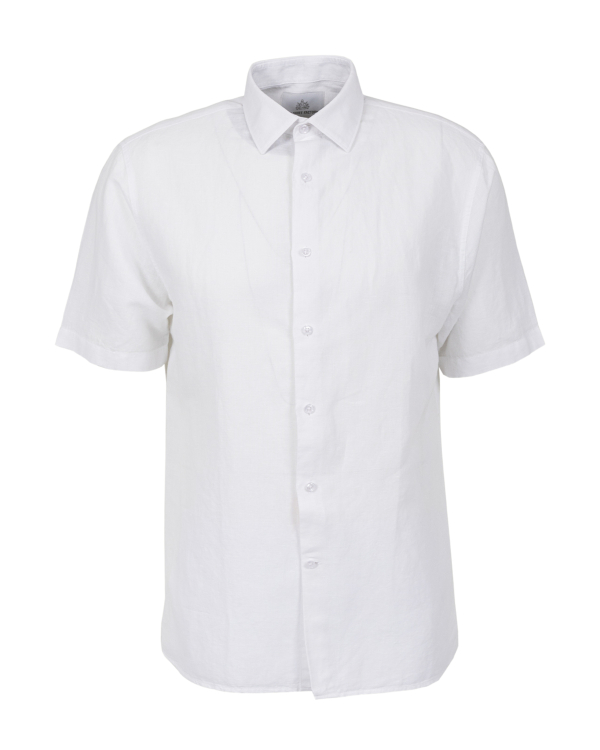 Corfu Vit Linneskjorta