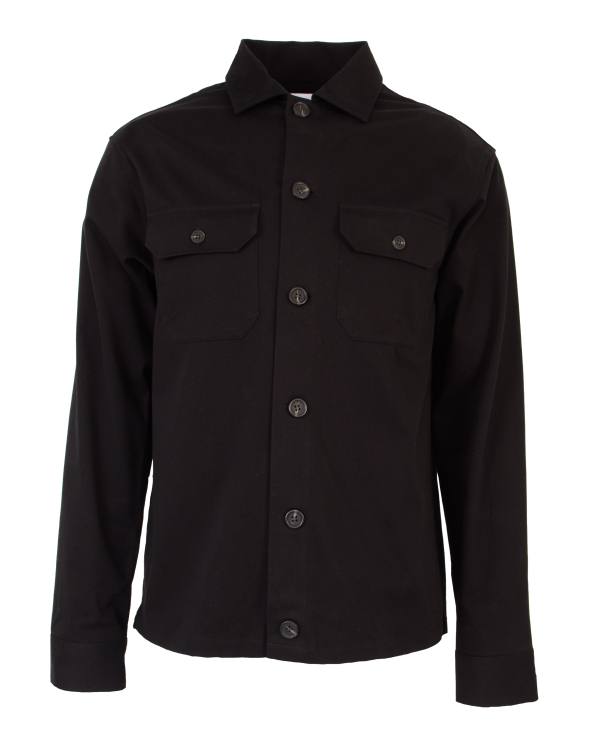 Overshirt Twill Svart