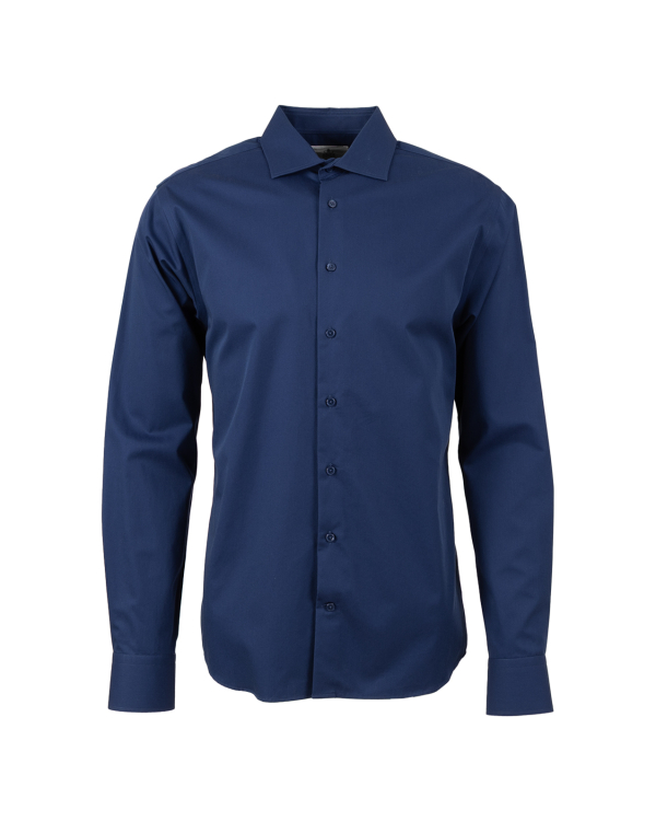 Grand Twill Strykfri Mörkblå Skjorta