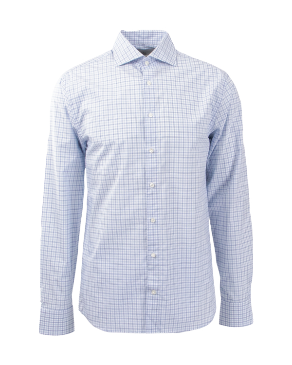 Lourdes Check Blå Skjorta