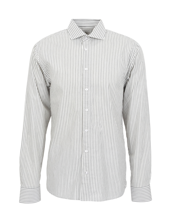 Montreal Ljusgrå Randig Skjorta