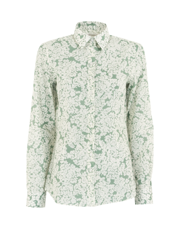 Tilde Belleza Grön Blommig blus