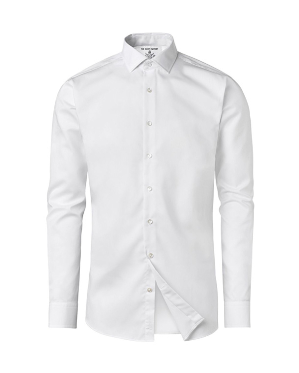 Grand Twill Strykfri Vit Skjorta