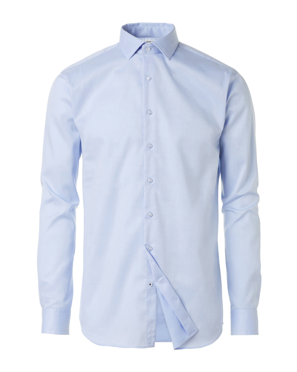 Grand Twill Strykfri Ljusblå Skjorta