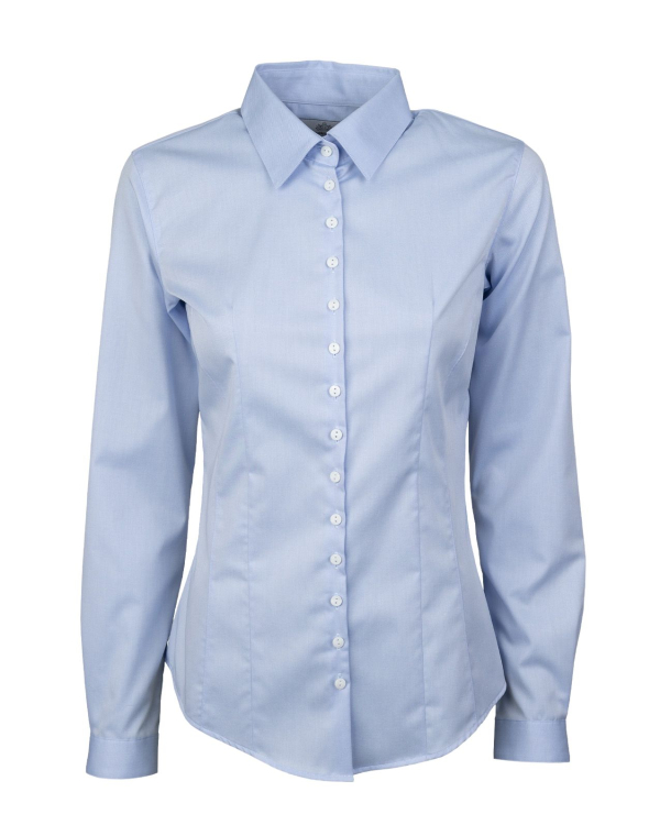 Moa Grand Twill Strykfri Ljusblå